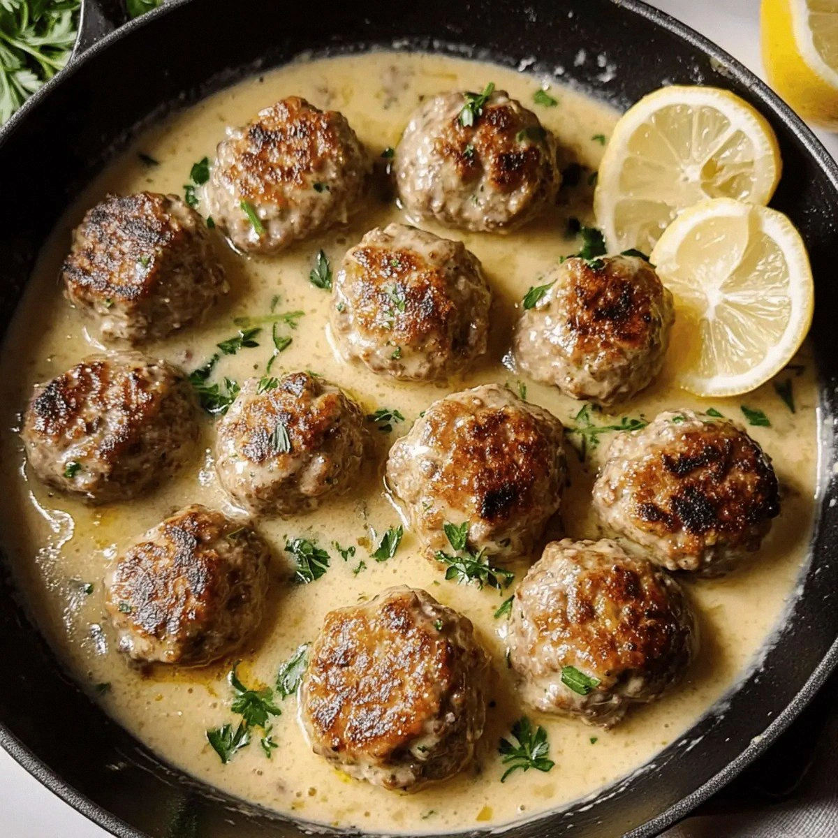 Greek Keftedes: Flavor-Packed Meatballs in Creamy Sauce