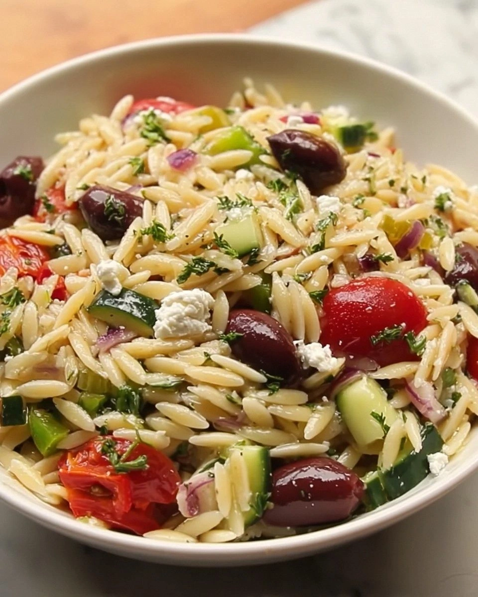 Greek Orzo Pasta Salad