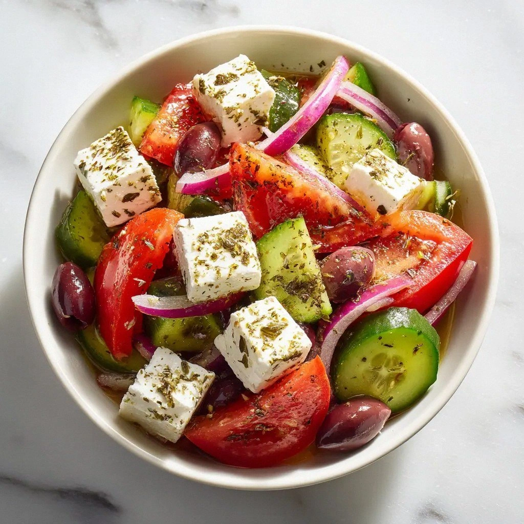 Greek Salad Recipe (Authentic 