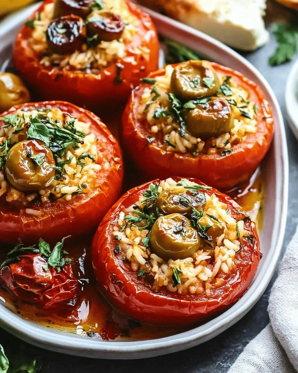 Greek Stuffed Tomatoes