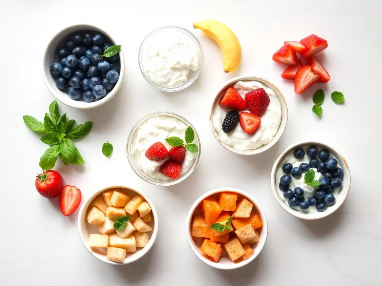 Ingredients for Greek Yogurt Parfait