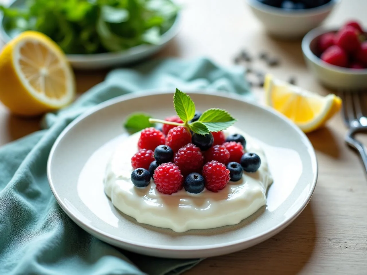 Greek Yogurt Parfait with Berries