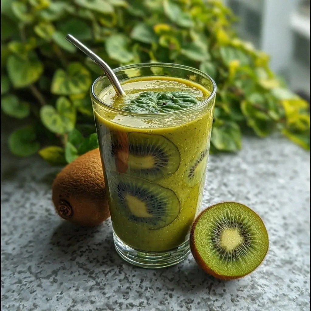 Green Spinach and Kiwi Delight