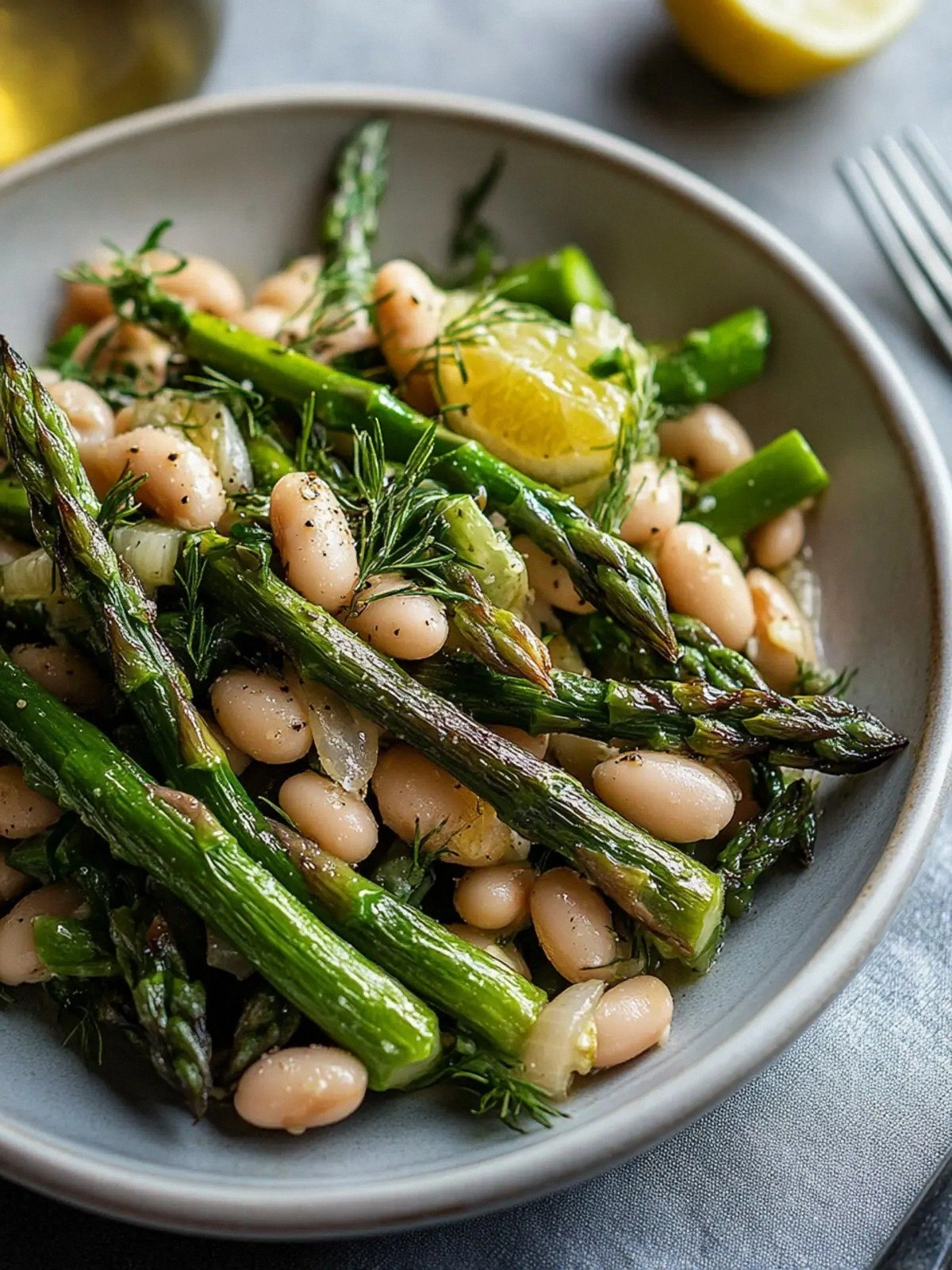 Grilled Asparagus White Bean S