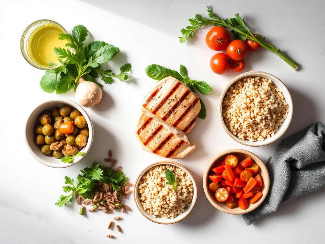 Ingredients for Grilled Chicken Breast With Quinoa
