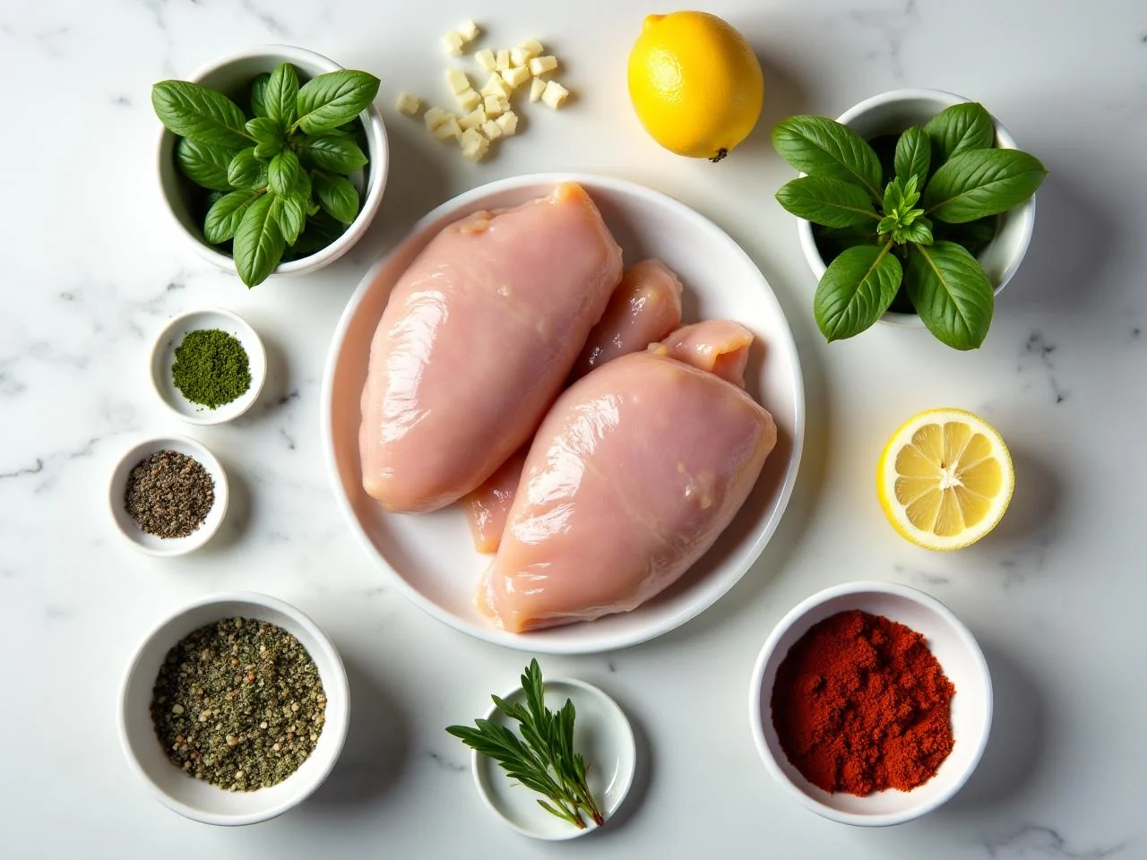 Ingredients for Grilled Chicken Churrasco