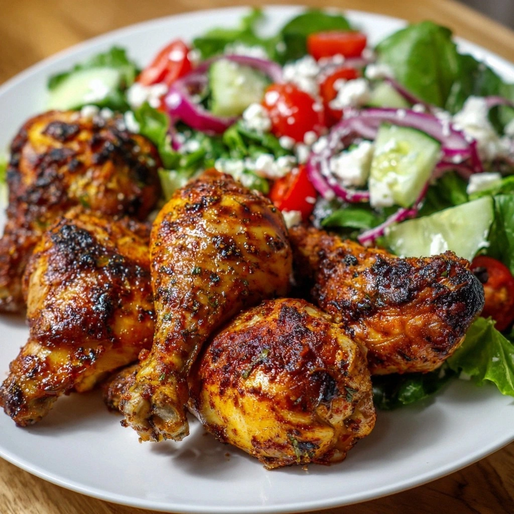 Grilled Chicken Drumsticks wit
