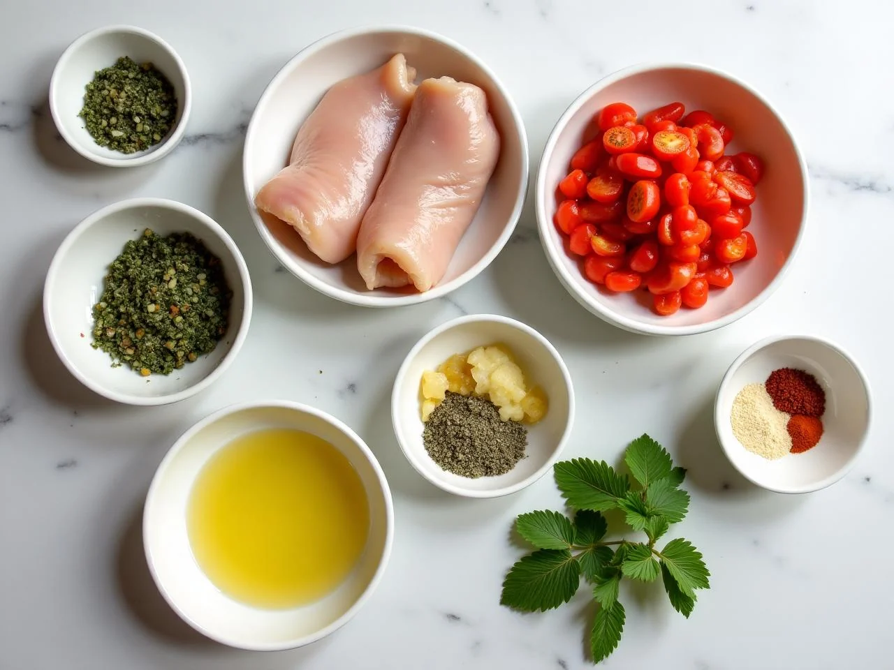 Ingredients for Grilled Chicken Fajitas