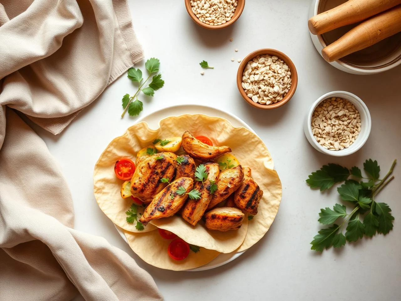 Grilled Chicken Shawarma