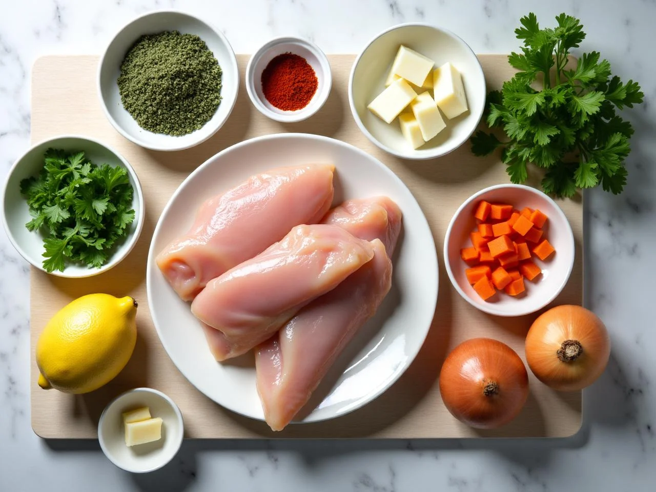Ingredients for Grilled Chicken Skewers