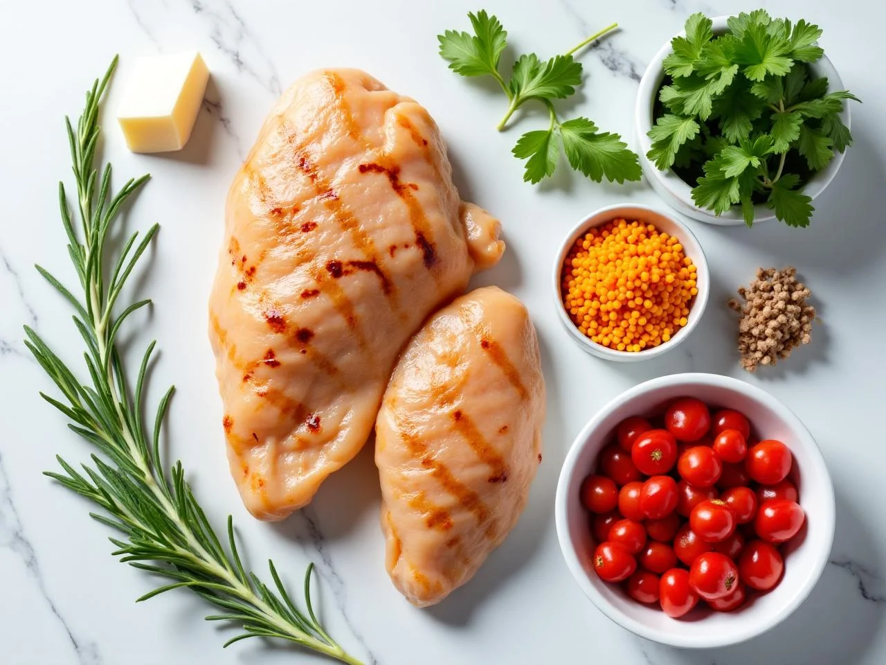 Ingredients for Grilled Chicken Souvlaki