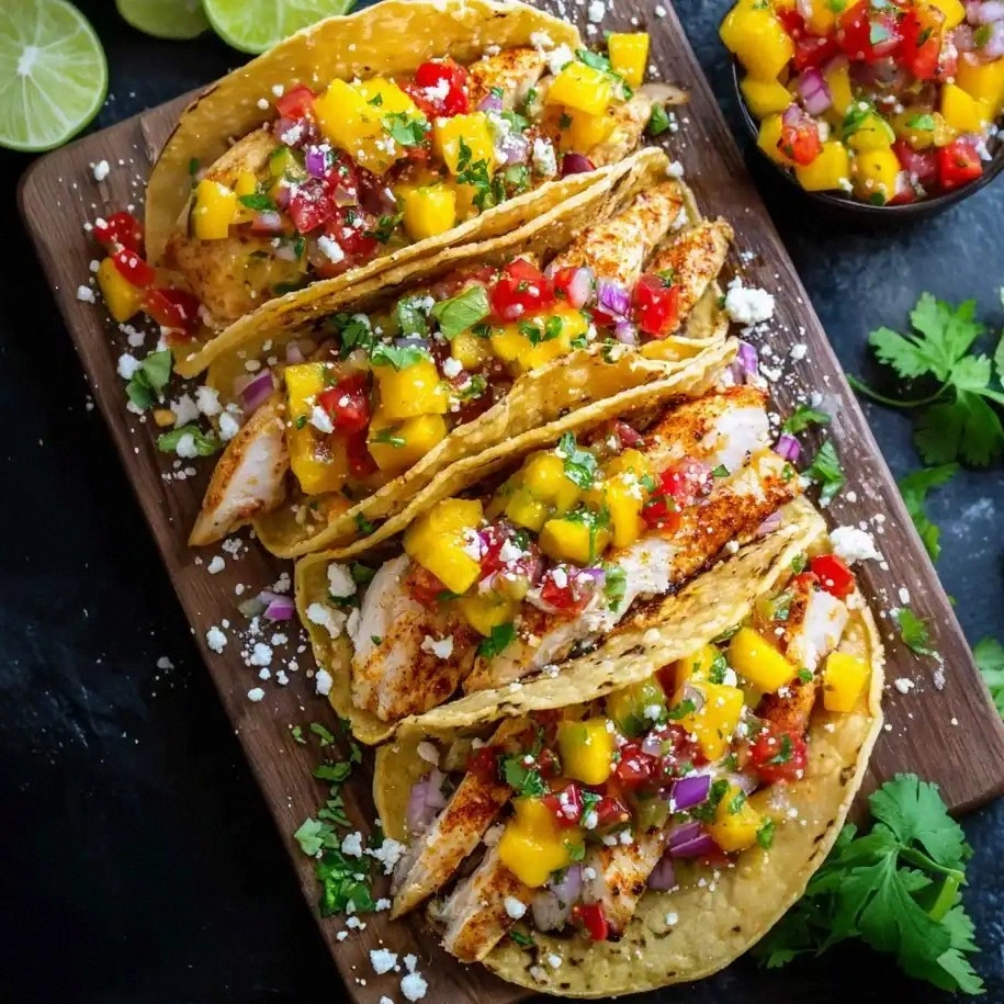 Grilled Chicken Tacos with Man