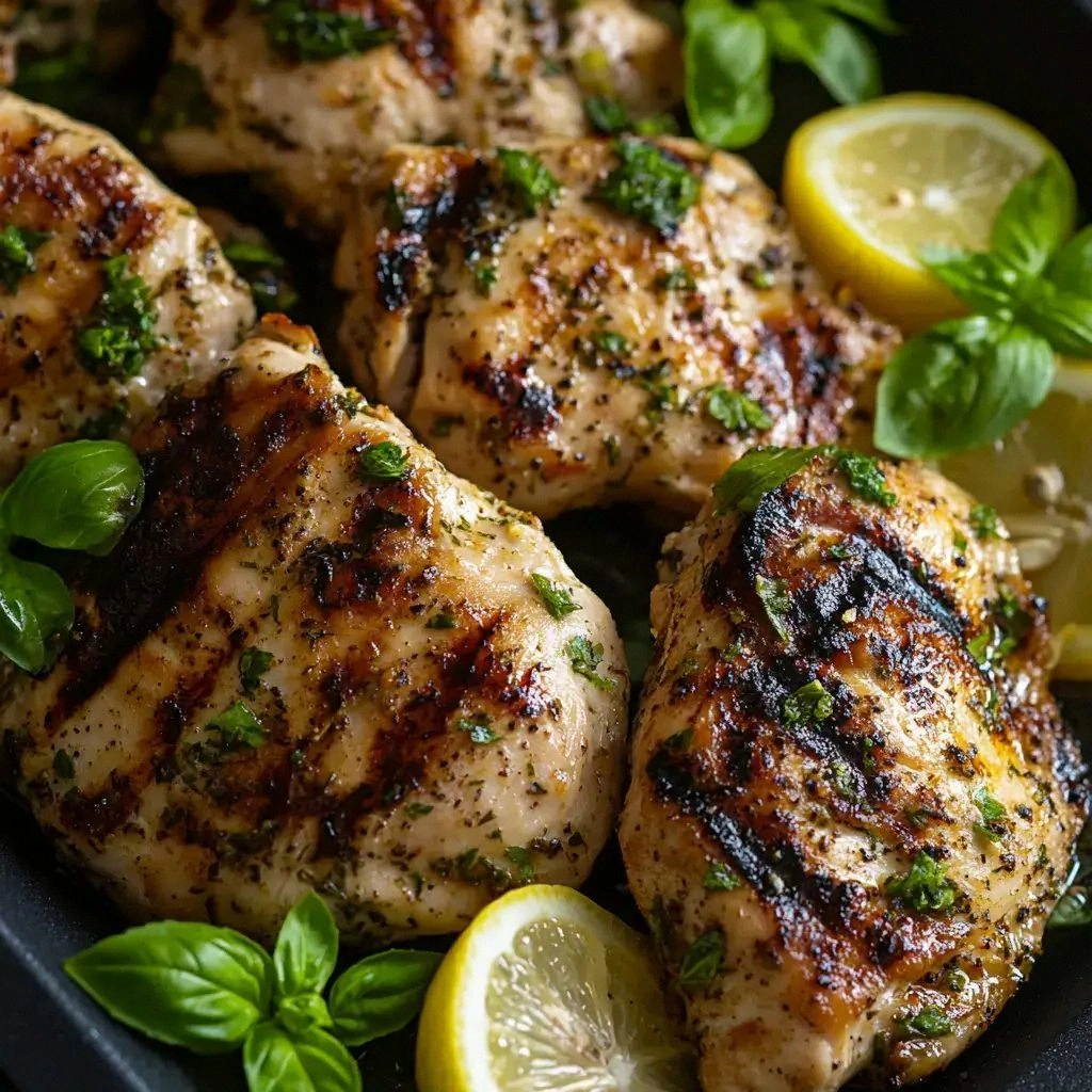 Grilled Chicken with Lemon and