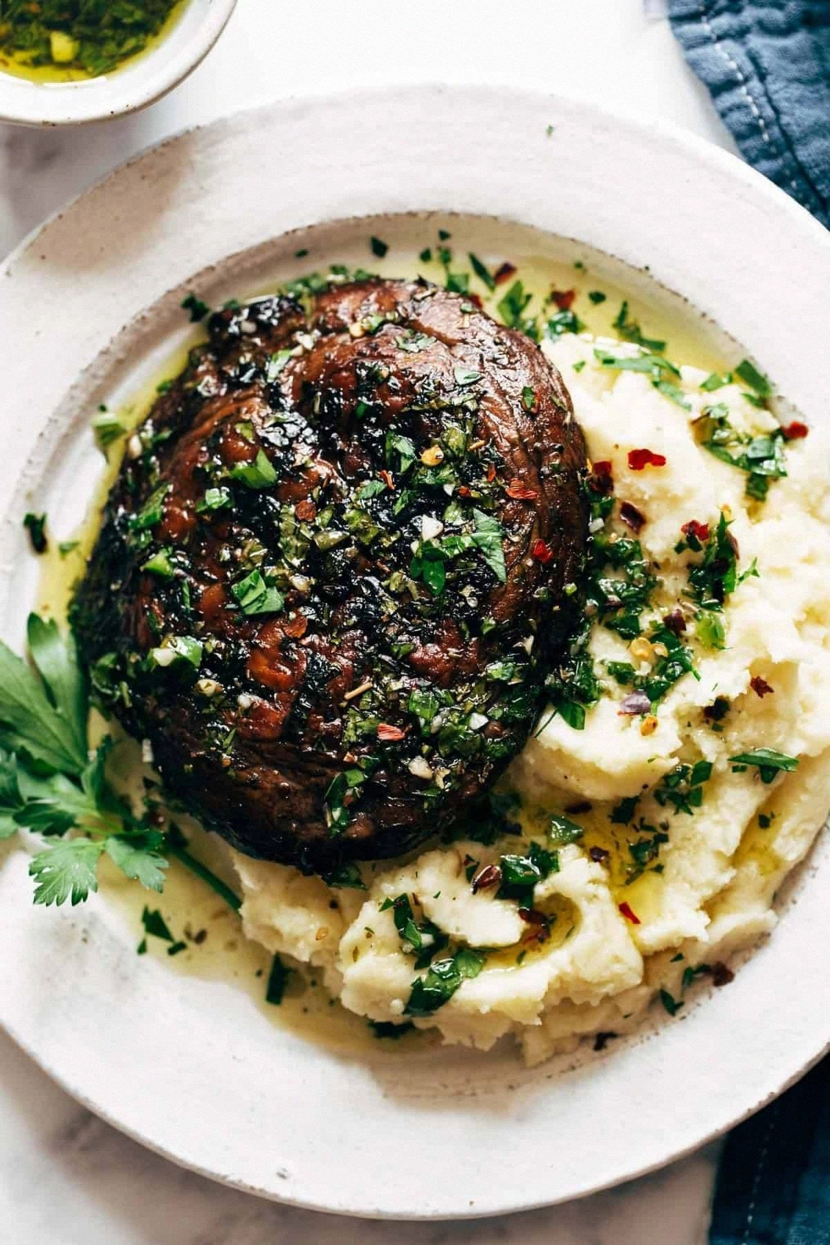 Grilled Chimichurri Portobello