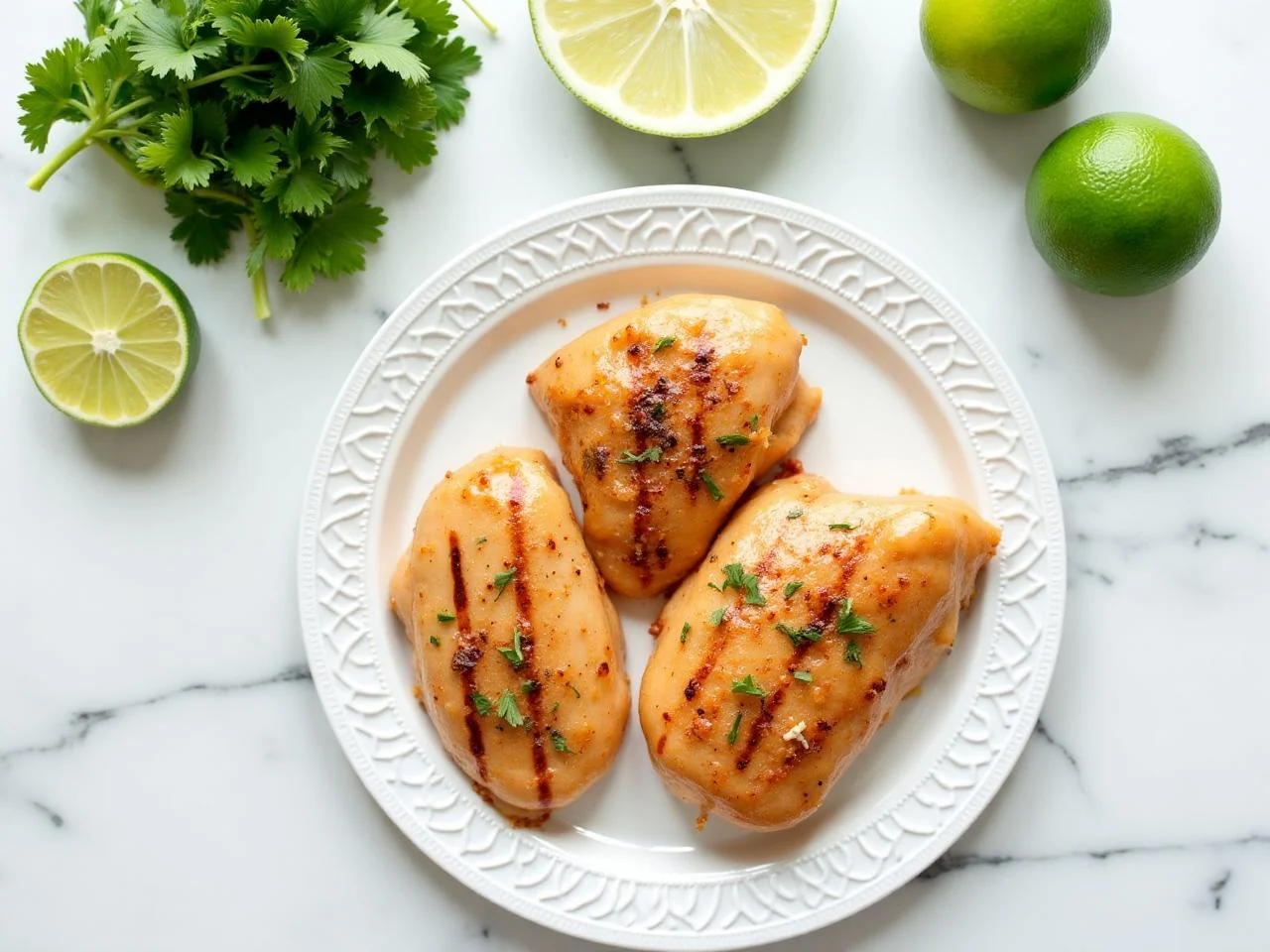 Ingredients for Grilled Cilantro Lime Chicken