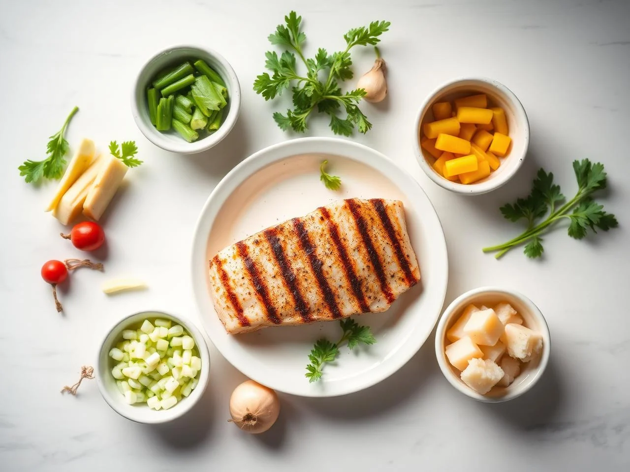 Ingredients for Grilled Cod