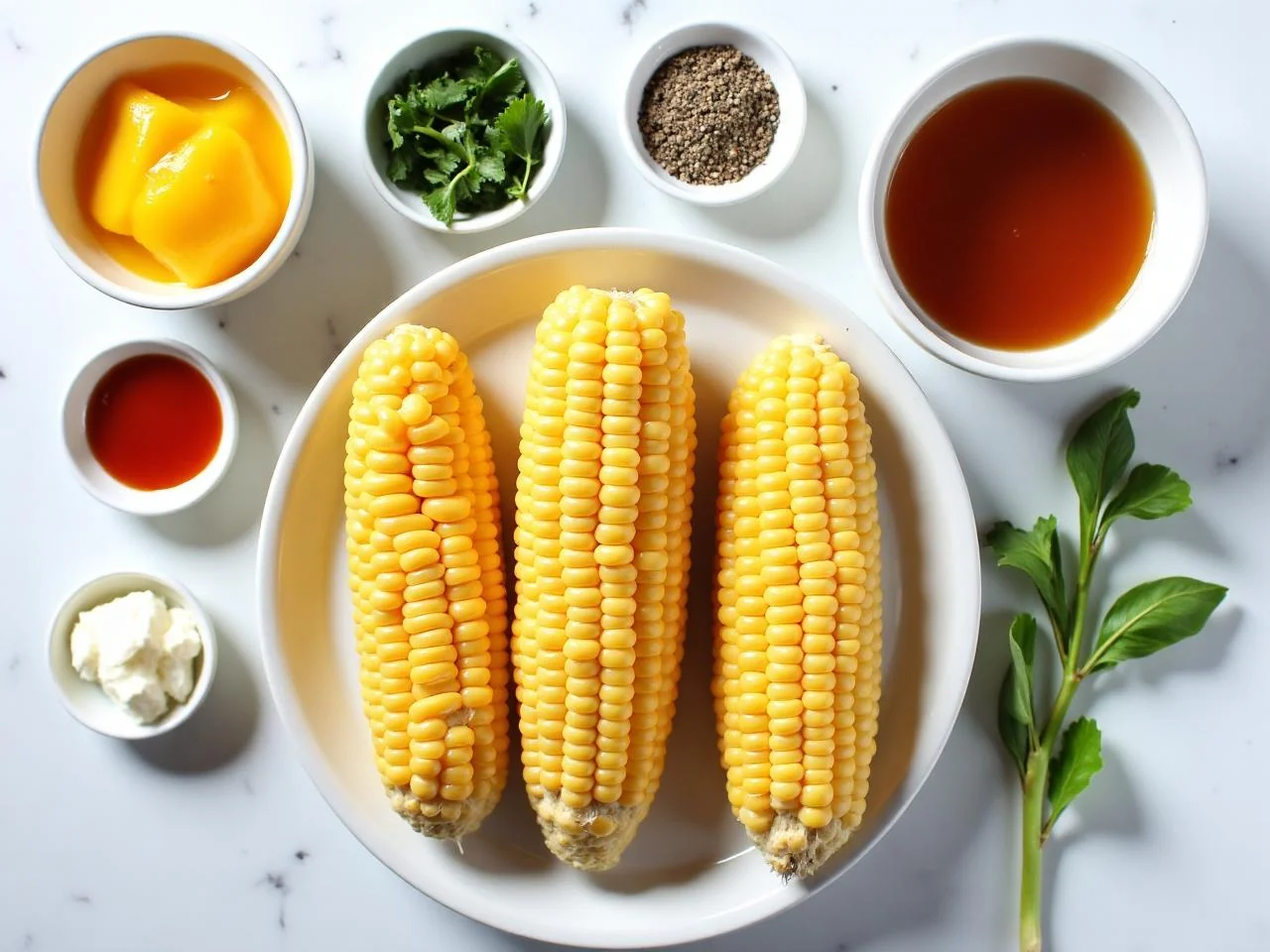 Ingredients for Grilled Corn On The Cob