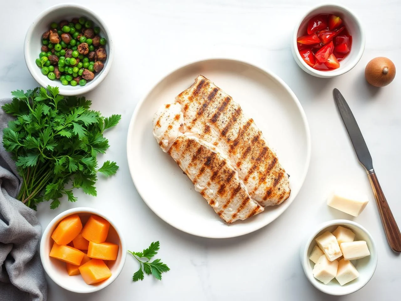 Ingredients for Grilled Haddock