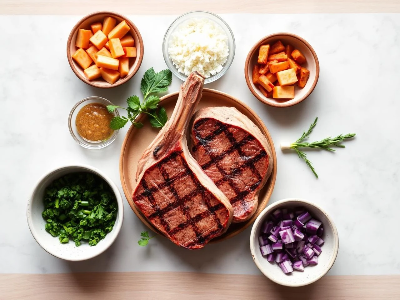 Ingredients for Grilled Lamb Chops