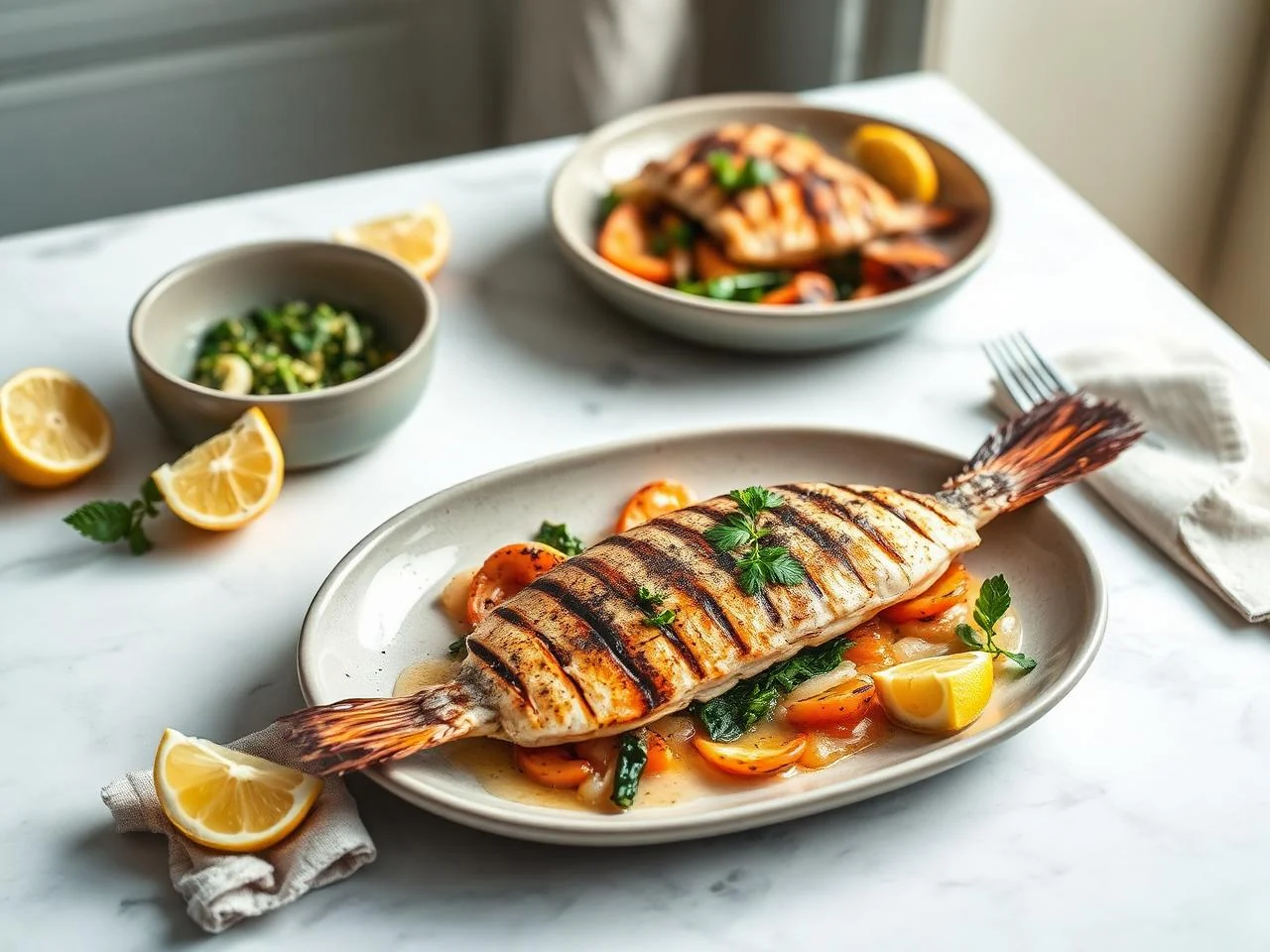 Grilled Mullet