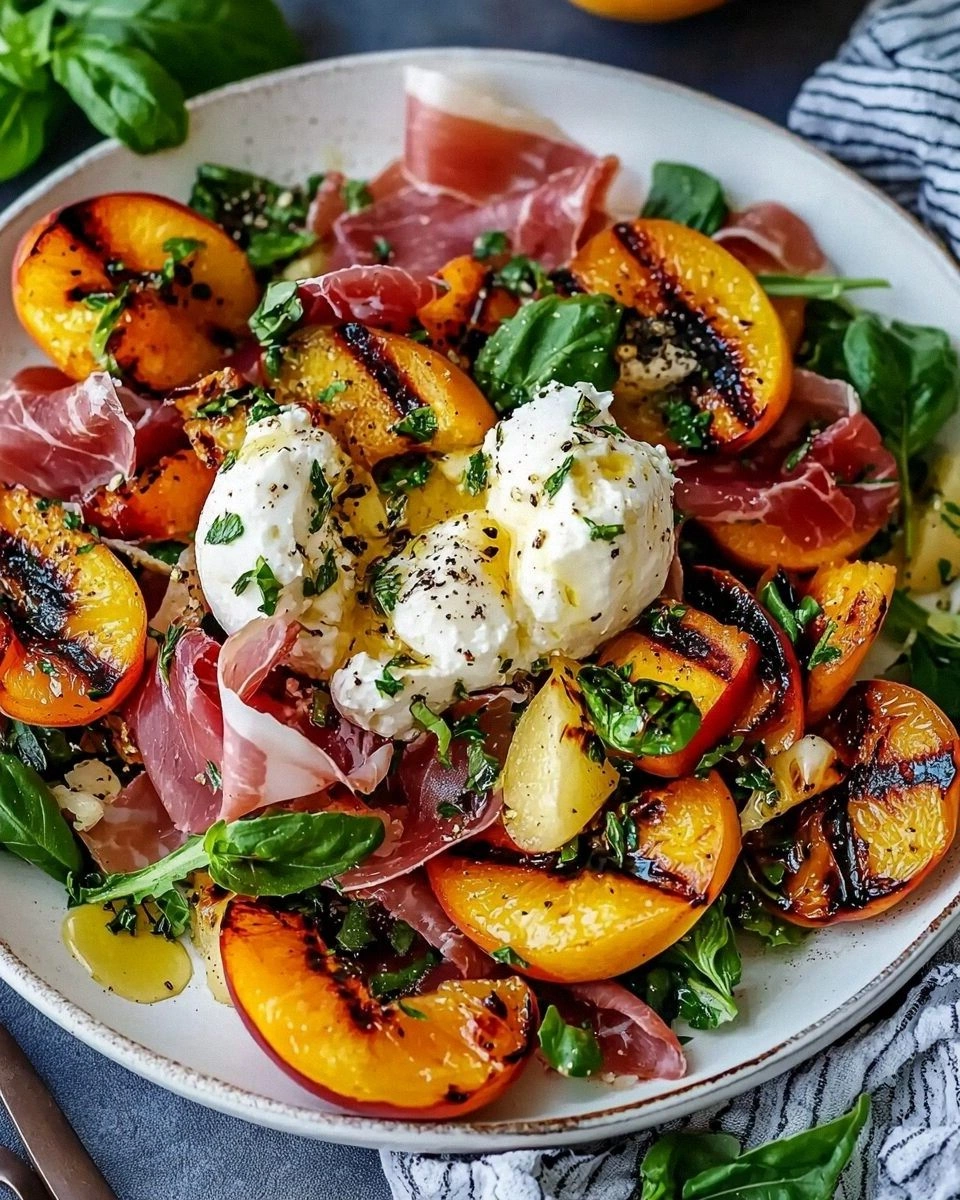 Grilled Nectarine Burrata Pros