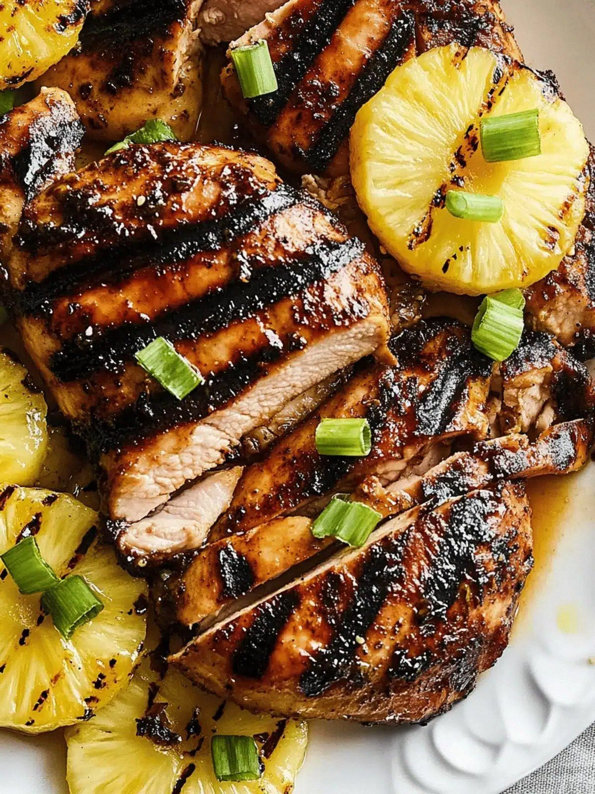 Grilled Pineapple Chicken: You