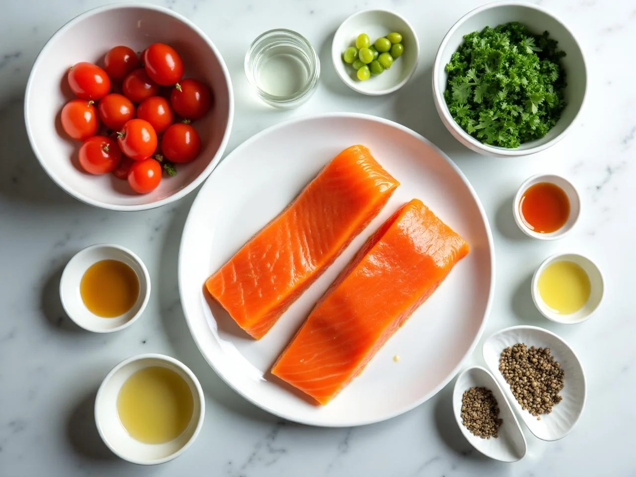 Ingredients for Grilled Salmon