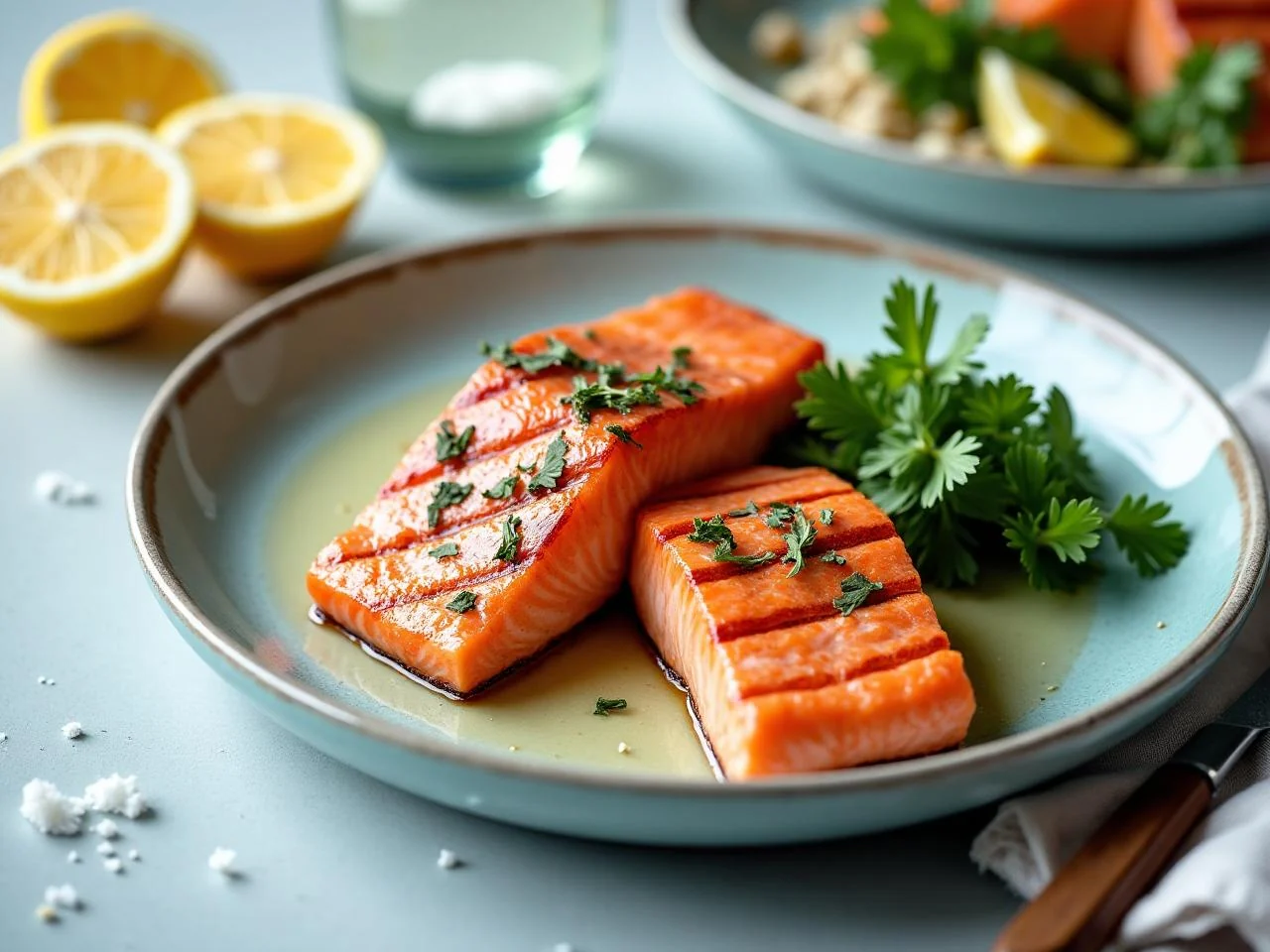 Grilled Salmon Steaks