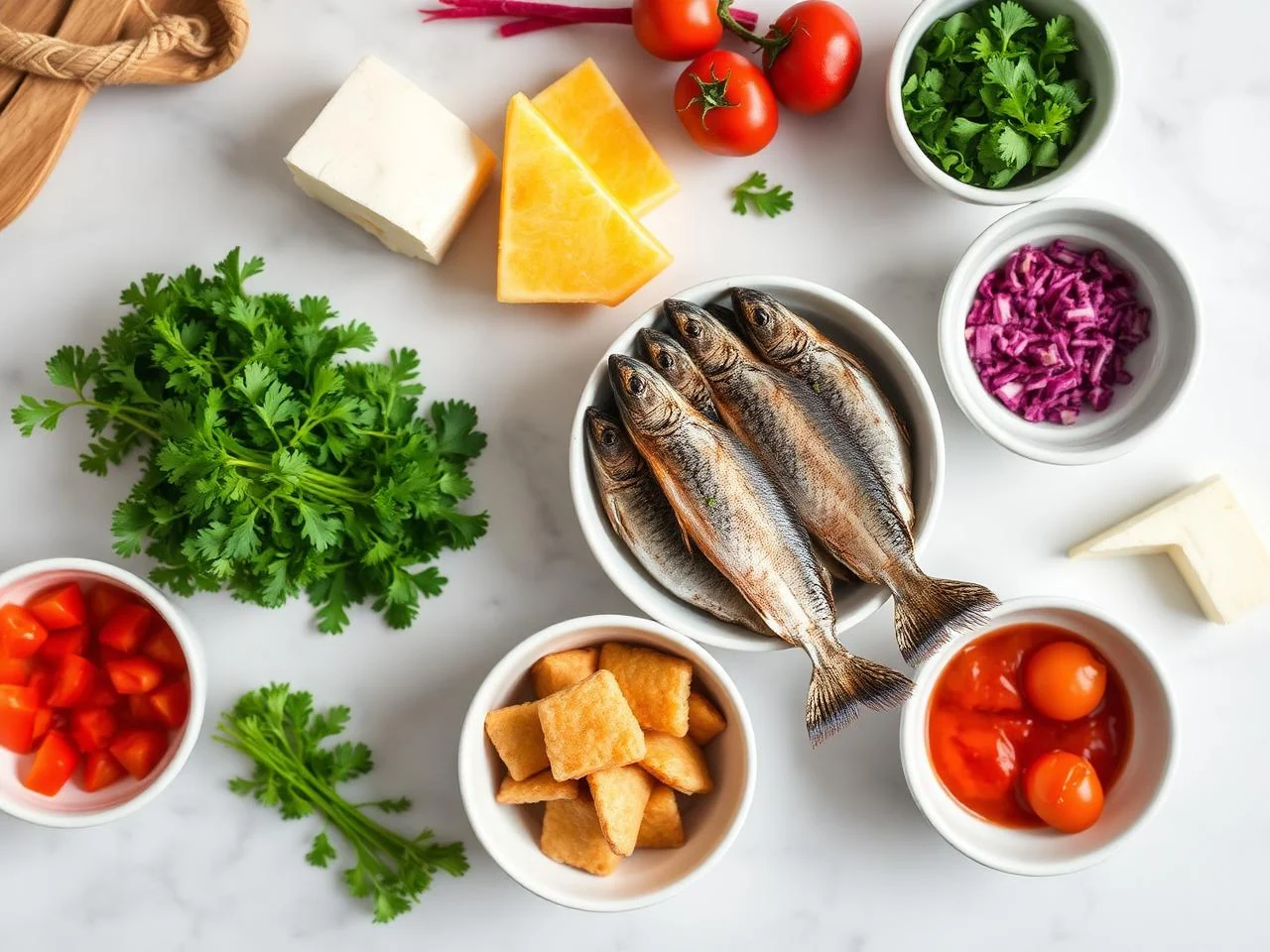 Ingredients for Grilled Sardines