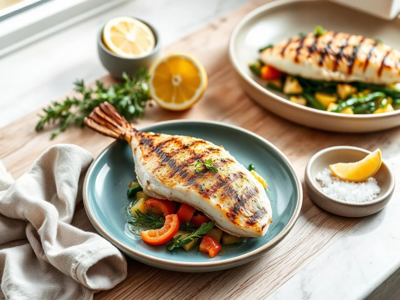 Grilled Sea Bream