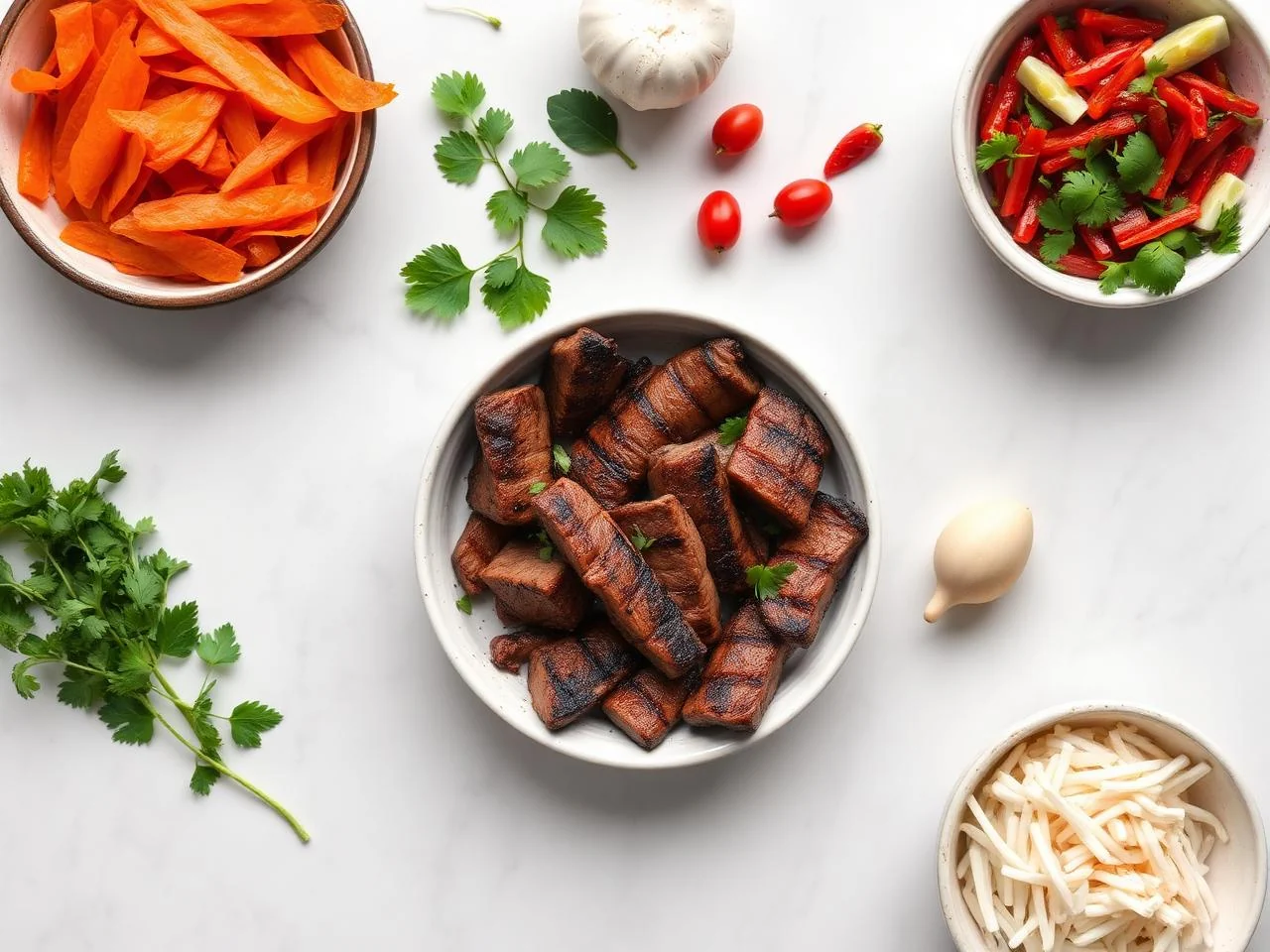 Ingredients for Grilled Steak Fajitas