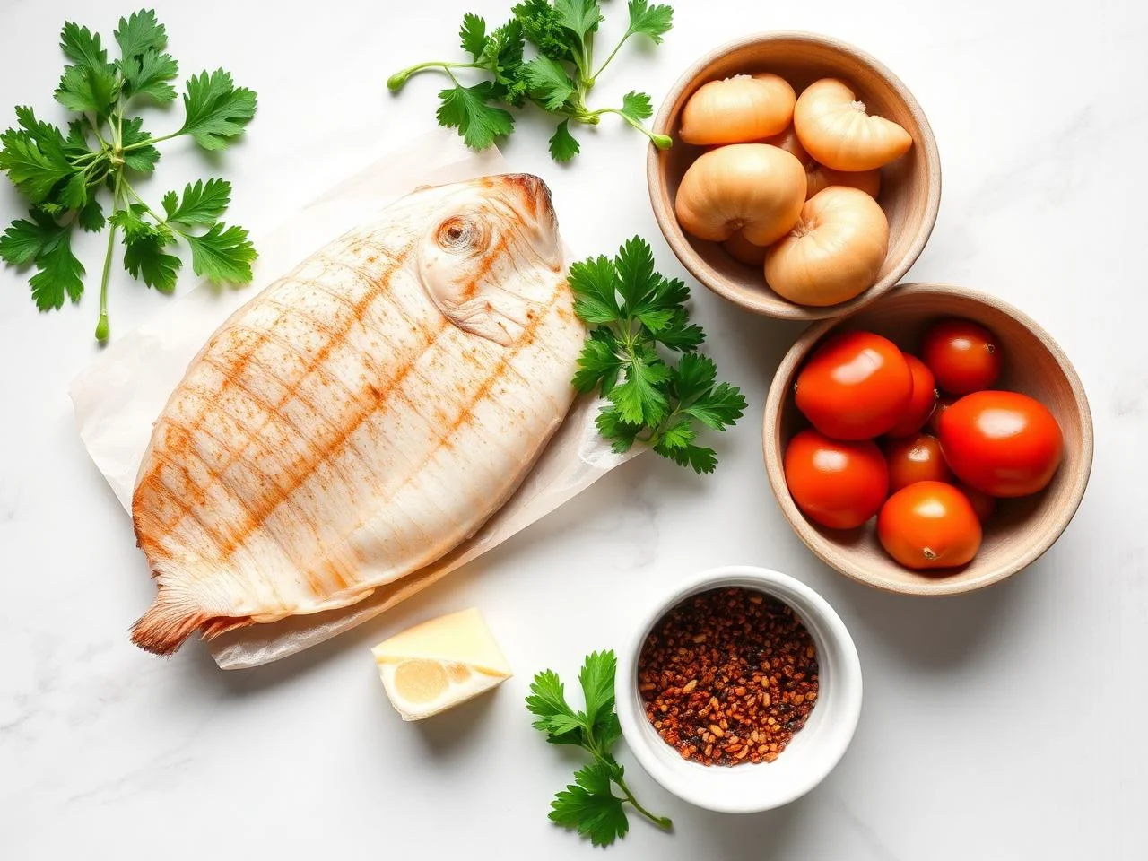 Ingredients for Grilled Tilapia
