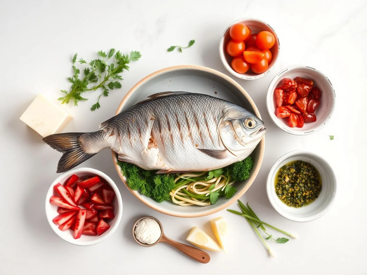 Ingredients for Grilled Trout