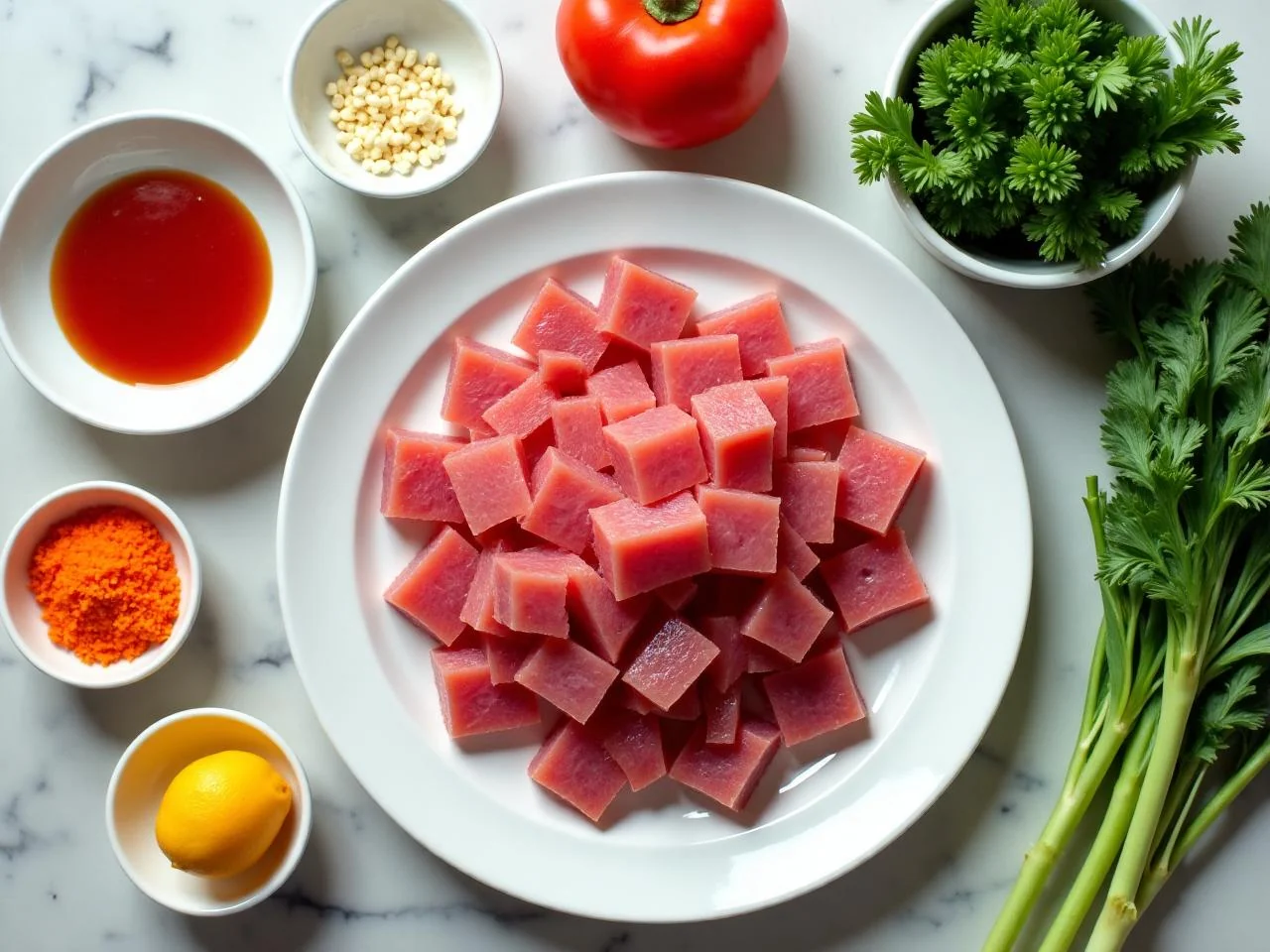 Ingredients for Grilled Tuna Steak