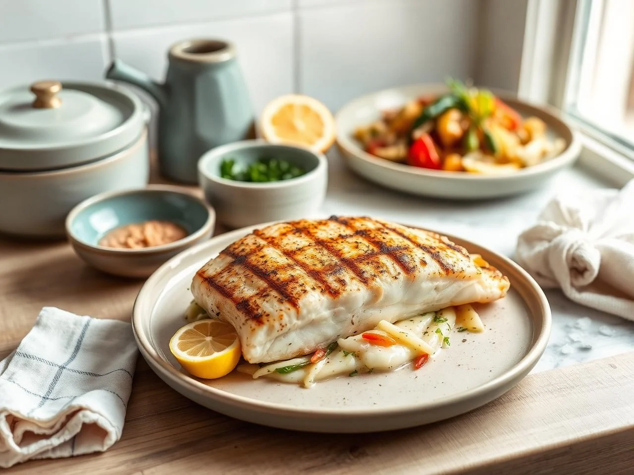 Grilled Turbot