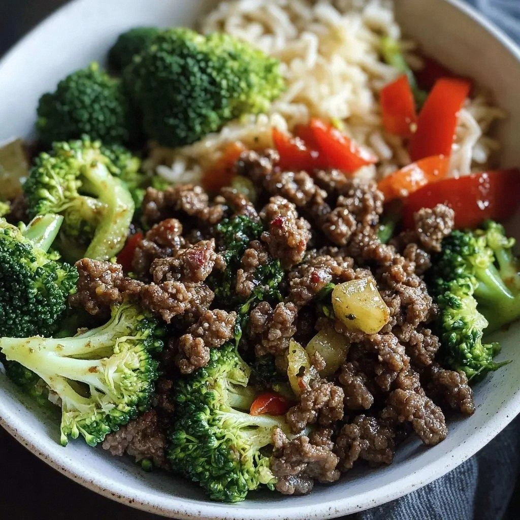 Ground Beef and Broccoli Recip