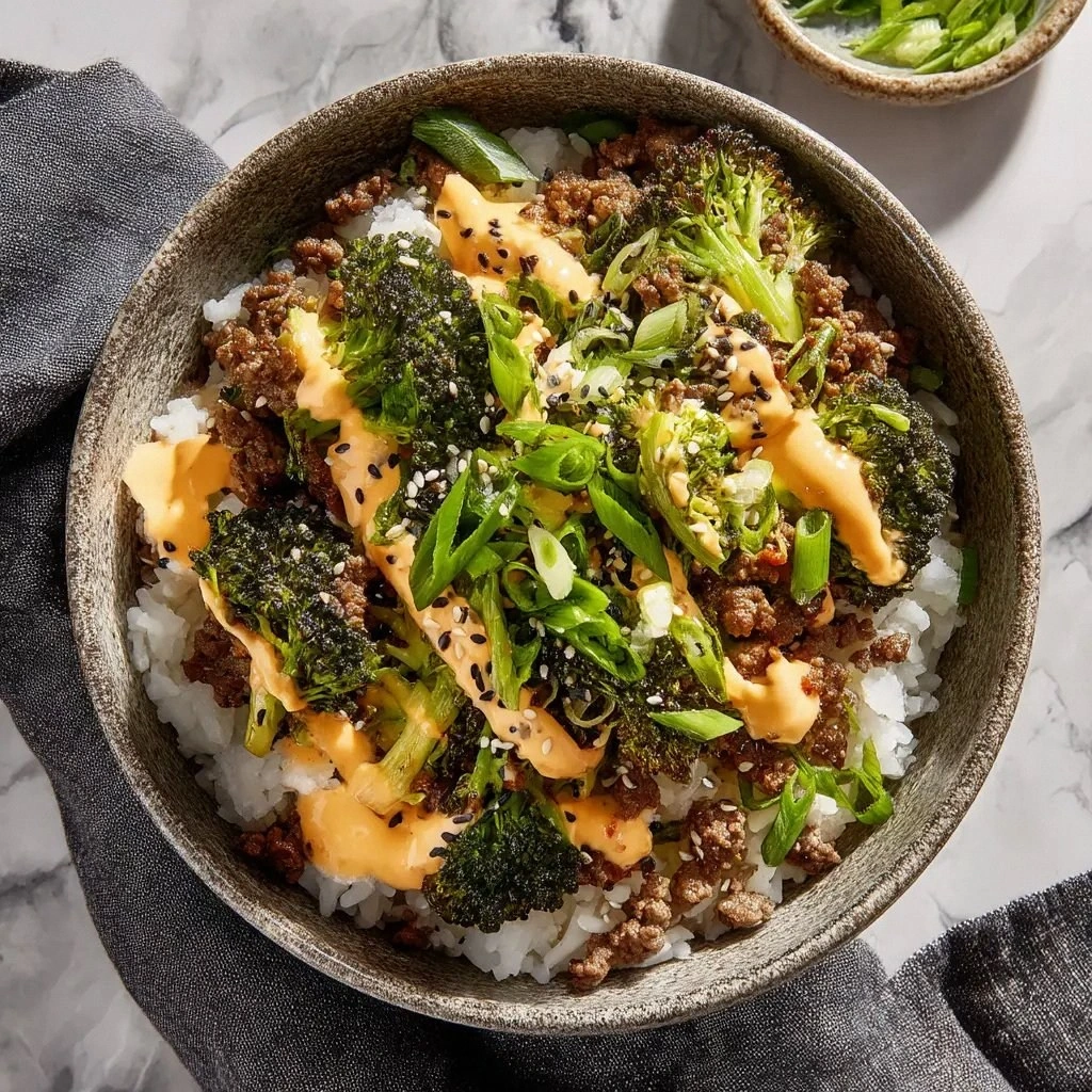 Ground Beef and Broccoli Rice 