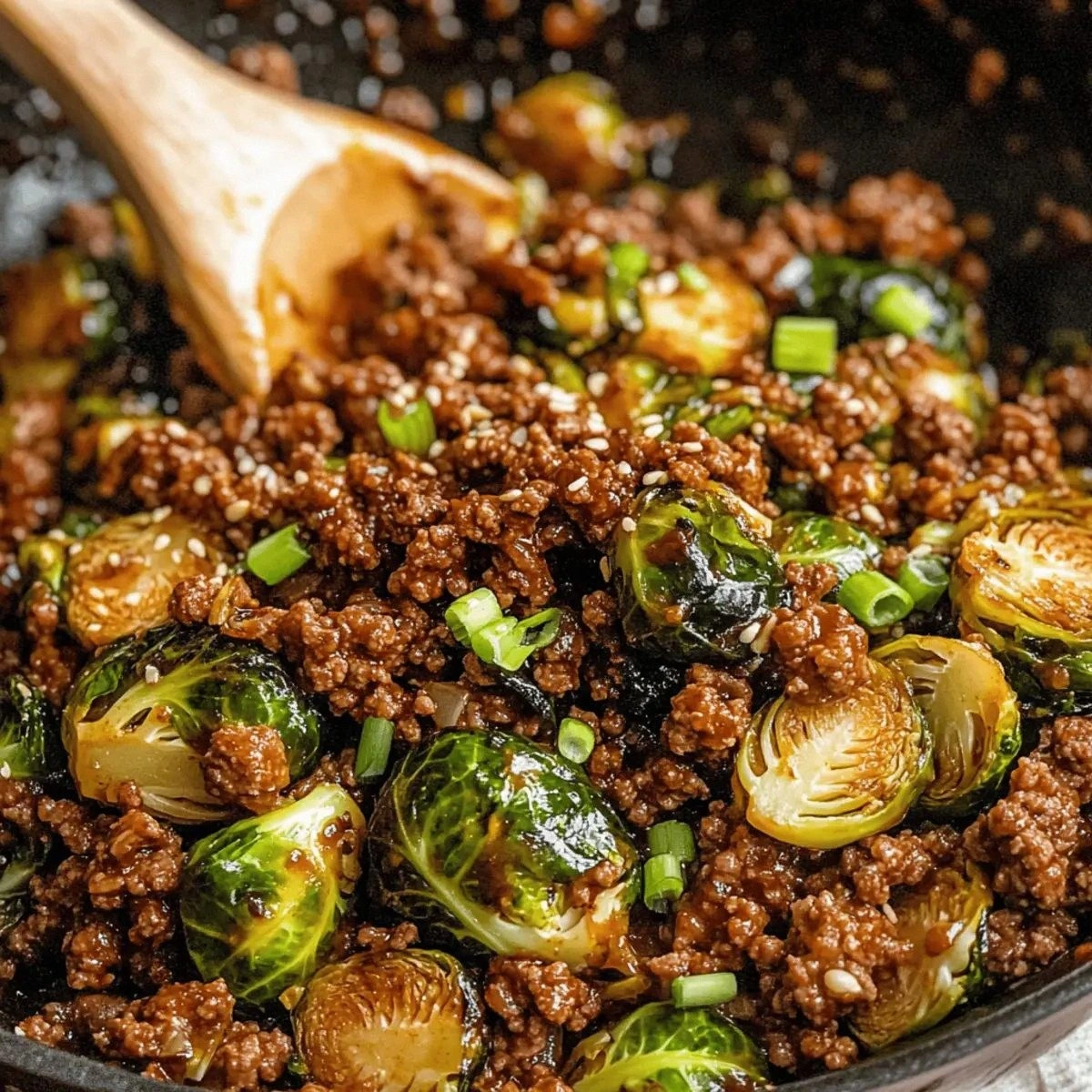 Ground Beef and Brussels Sprouts: A Quick, Flavor-Packed Skillet