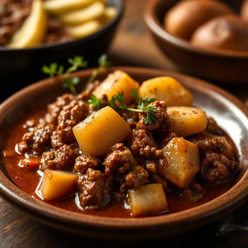 Ground Beef And Potato Stew