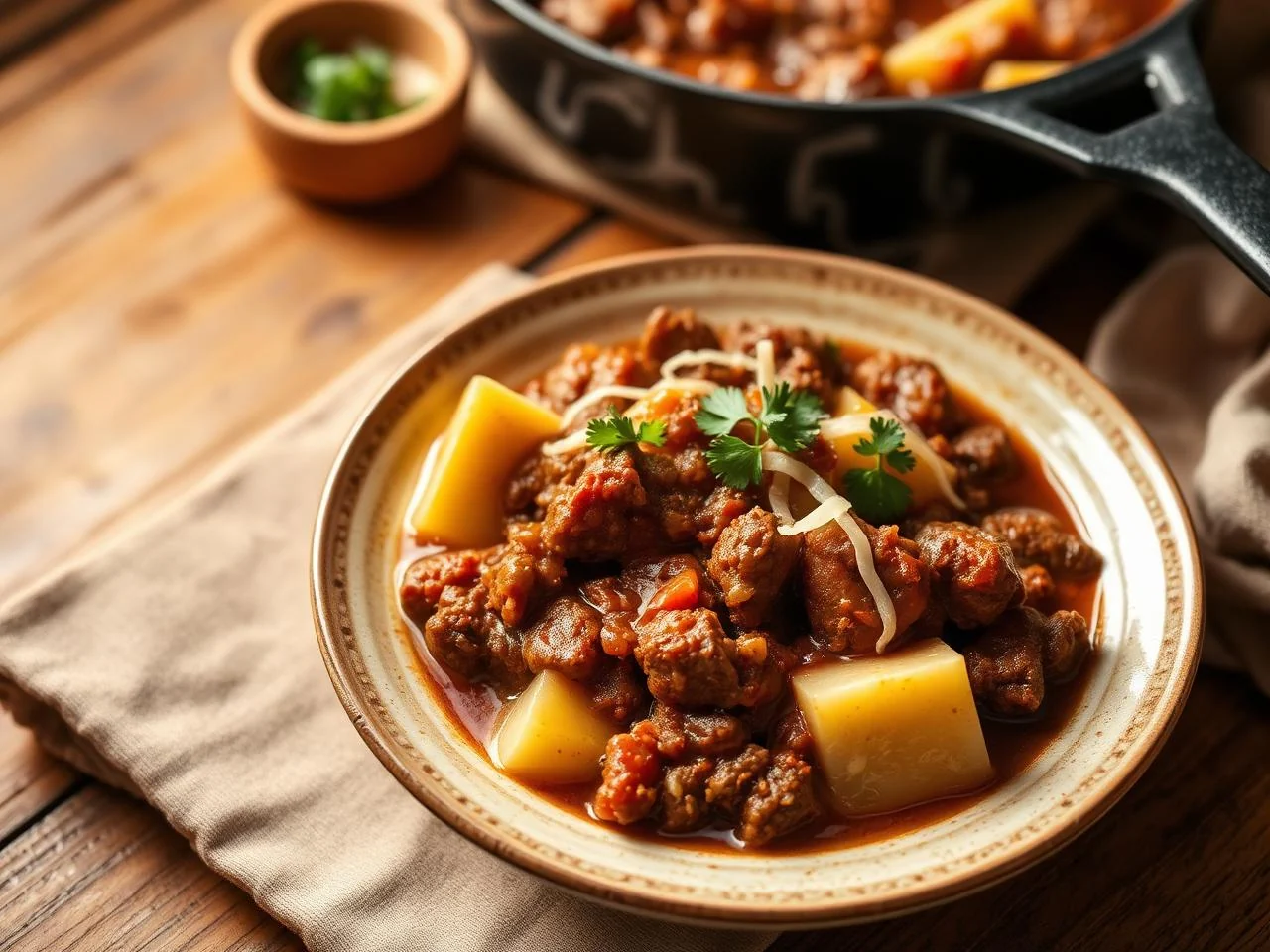 Ground Beef And Potato Stew