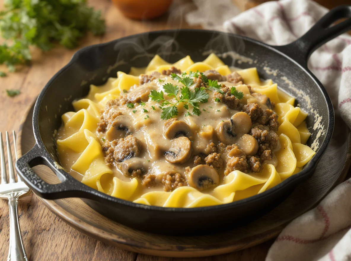 Ground Beef Stroganoff