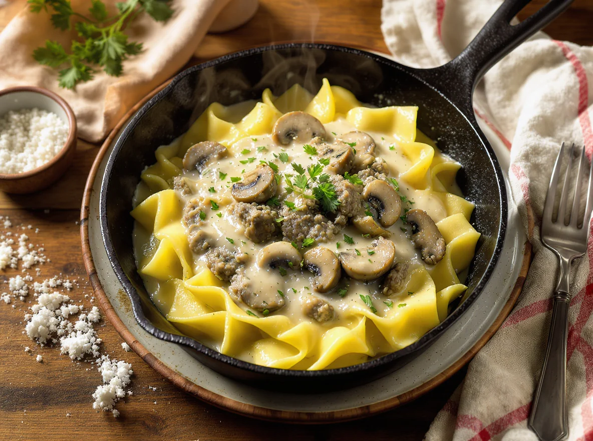 Ground Beef Stroganoff