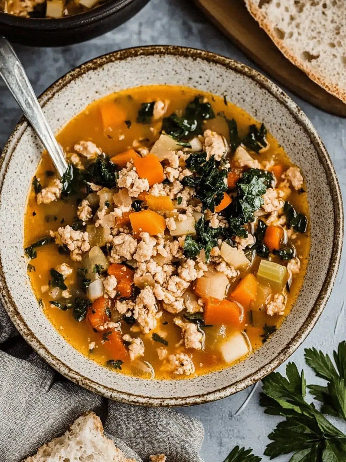 Ground Turkey Soup with Vegeta