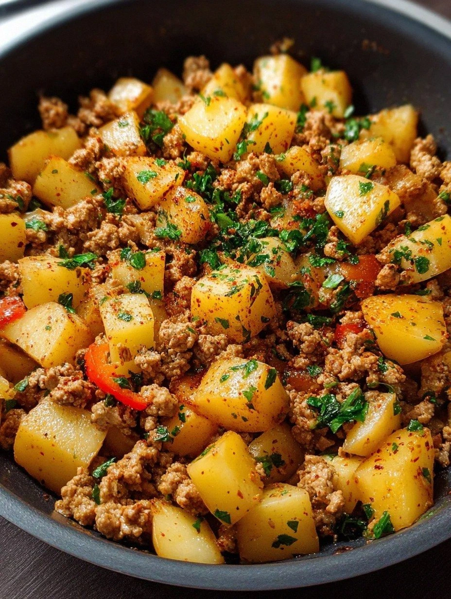 Ground turkey with potatoes