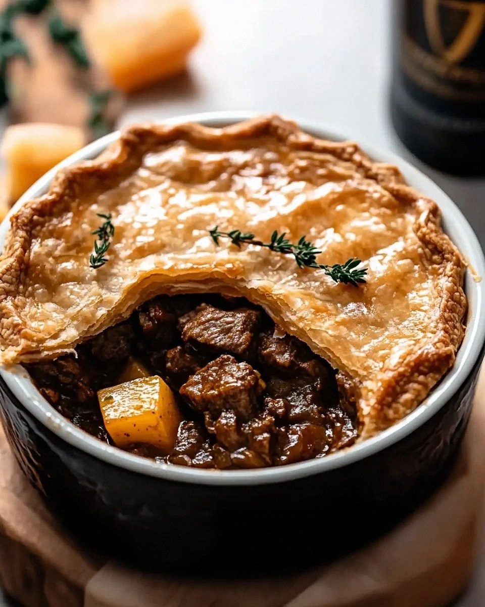 Guinness Braised Beef Pot Pie warms your soul today!
