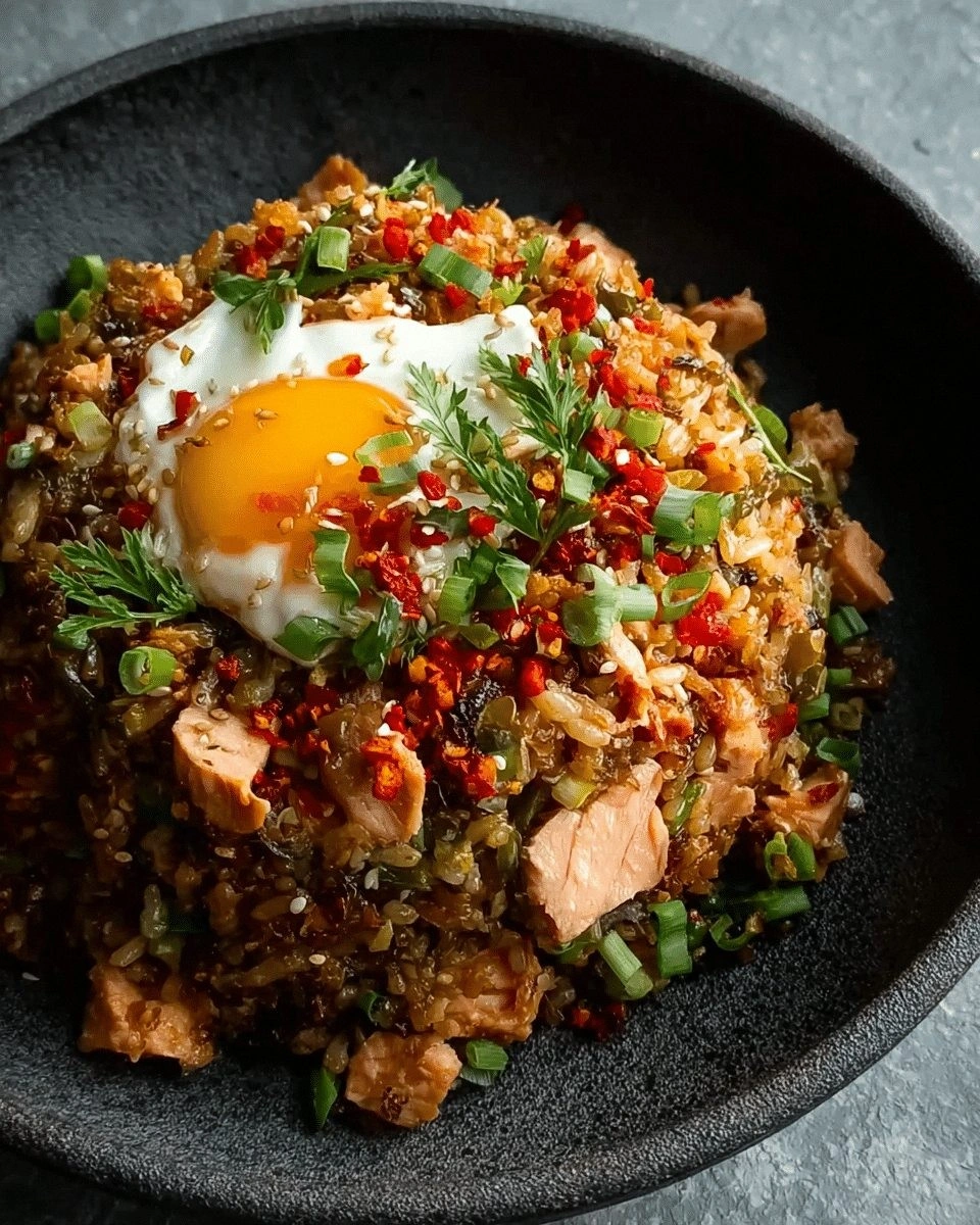 Guizhou-Style Salmon Fried Ric