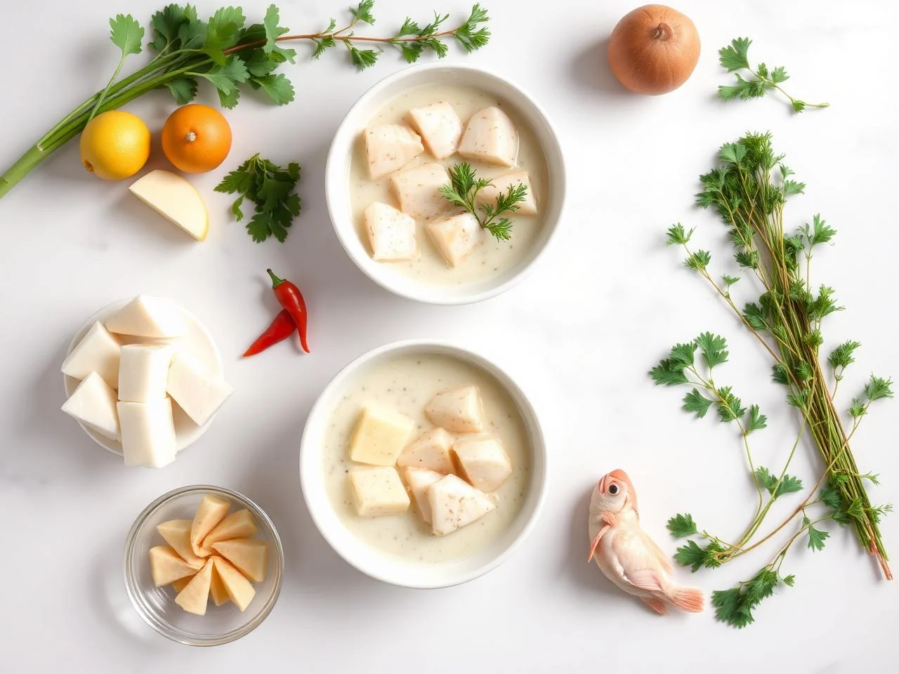 Ingredients for Haddock Chowder