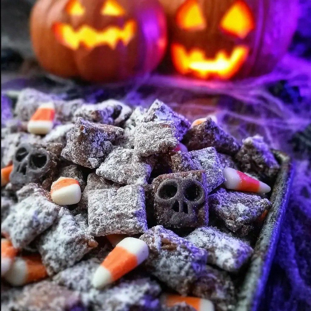 Halloween Muddy Buddies Recipe