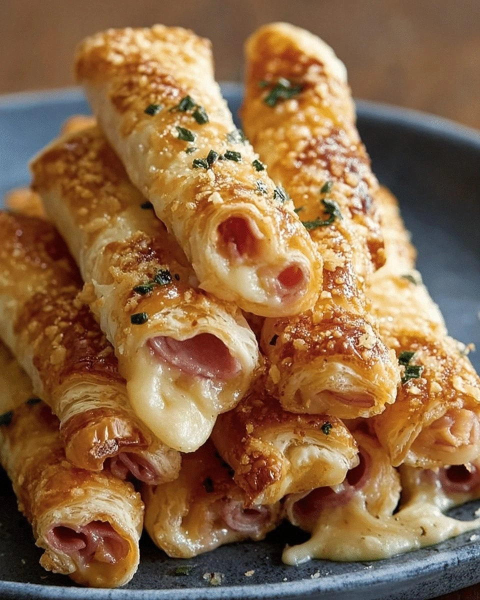 Ham and Cheese Puff Pastry Sti