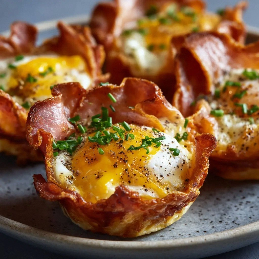 Ham and Egg Cups (The Easiest,